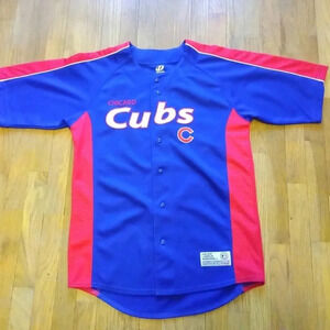 Vintage MLB Dynasty Chicago Cubs Jersey Blue Size Medium